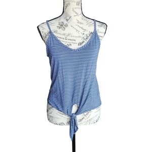 Stripped tie front tank